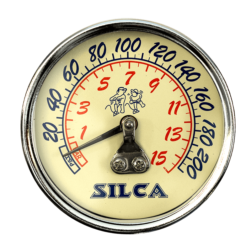 210 PSI Replacement Gauge for Pista and SuperPista - SILCA