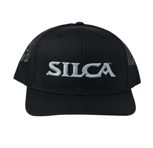 SILCA Hat Black w/Silver 3D Logo