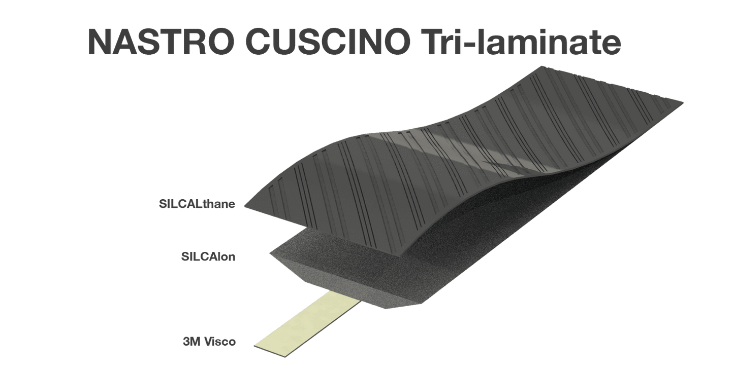 NASTRO CUSCINO BAR TAPE Black w/PINK - SILCA