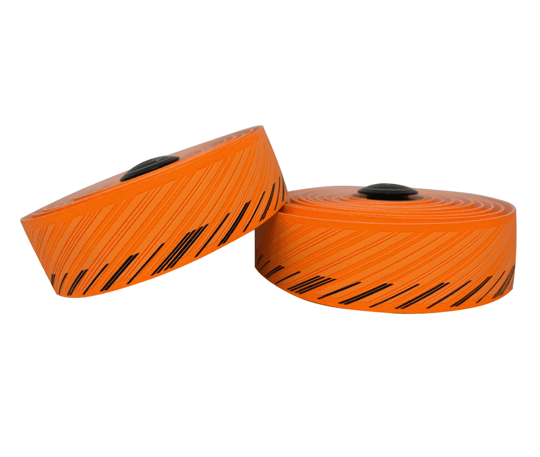 NASTRO CUSCINO BAR TAPE NEON ORANGE w/Black - SILCA