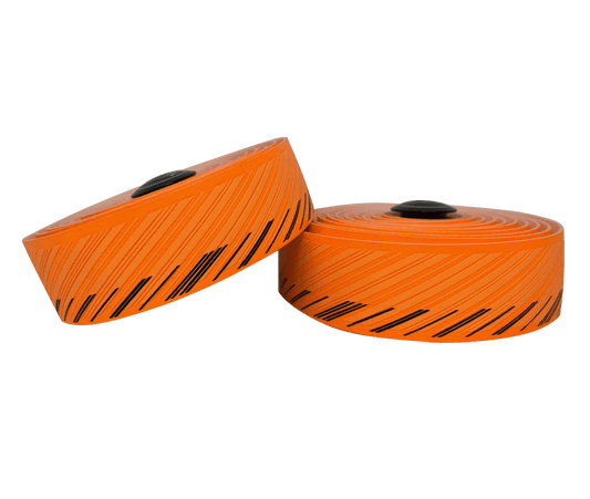 NASTRO CUSCINO BAR TAPE NEON ORANGE w/Black - SILCA